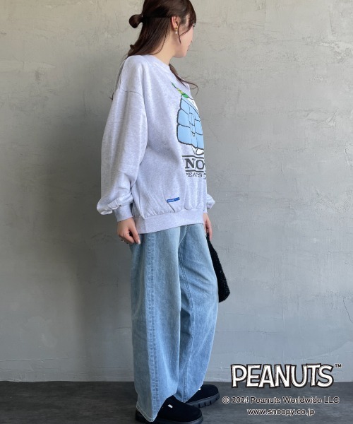 SEQUENZ（シークエンズ）の「[SEQUENZ/シークエンズ] PUFFER SNOOPY プリントスウェット（スウェット・レディース・ブラック/ネイビー/ライトグレー・M/L/XL）」の9枚目の写真