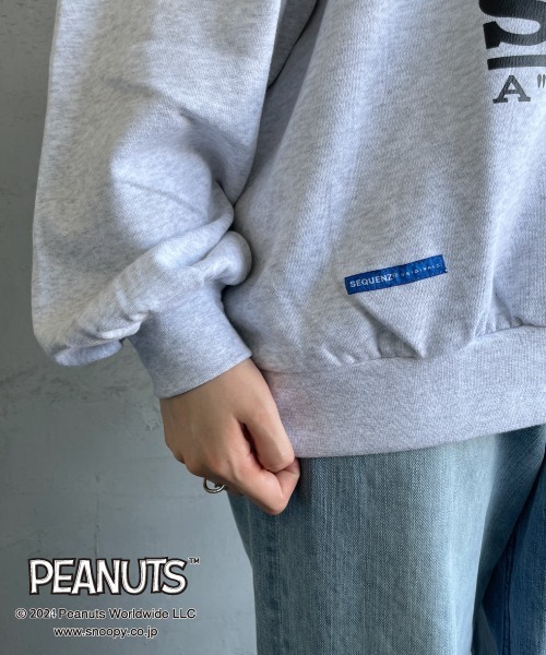 SEQUENZ（シークエンズ）の「[SEQUENZ/シークエンズ] PUFFER SNOOPY プリントスウェット（スウェット・レディース・ブラック/ネイビー/ライトグレー・M/L/XL）」の5枚目の写真