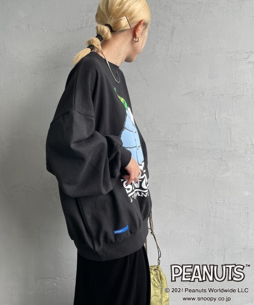 SEQUENZ（シークエンズ）の「[SEQUENZ/シークエンズ] PUFFER SNOOPY プリントスウェット（スウェット・レディース・ブラック/ネイビー/ライトグレー・M/L/XL）」の19枚目の写真