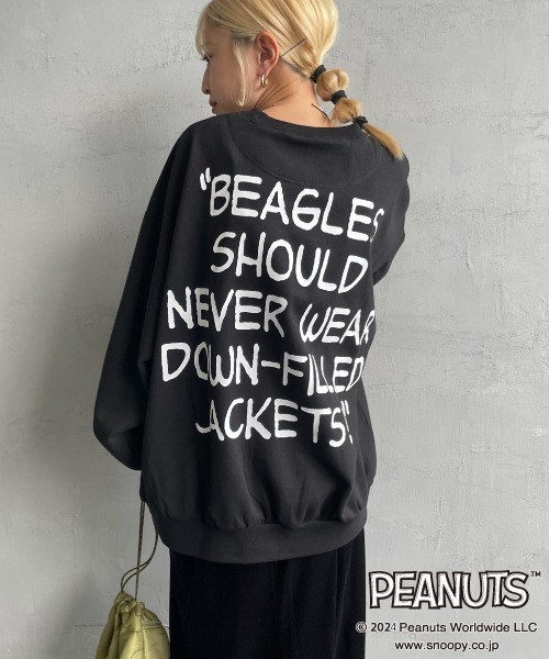 SEQUENZ（シークエンズ）の「[SEQUENZ/シークエンズ] PUFFER SNOOPY プリントスウェット（スウェット・レディース・ブラック/ネイビー/ライトグレー・M/L/XL）」の20枚目の写真