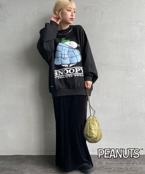 SEQUENZ（シークエンズ）の「[SEQUENZ/シークエンズ] PUFFER SNOOPY プリントスウェット（スウェット・レディース・ブラック/ネイビー/ライトグレー・M/L/XL）」の22枚目の写真