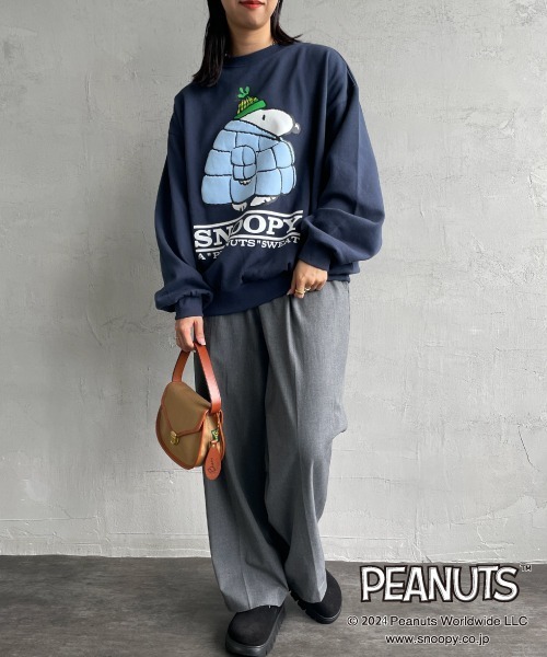 SEQUENZ（シークエンズ）の「[SEQUENZ/シークエンズ] PUFFER SNOOPY プリントスウェット（スウェット・レディース・ブラック/ネイビー/ライトグレー・M/L/XL）」の15枚目の写真