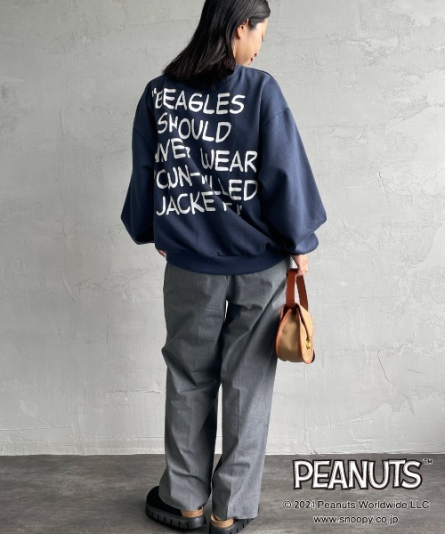 SEQUENZ（シークエンズ）の「[SEQUENZ/シークエンズ] PUFFER SNOOPY プリントスウェット（スウェット・レディース・ブラック/ネイビー/ライトグレー・M/L/XL）」の16枚目の写真