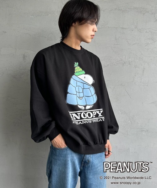 セール】[SEQUENZ/シークエンズ] PUFFER SNOOPY プリントスウェット
