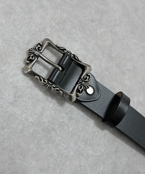 Editors Draw（エディターズドロー）の「デザインバックルベルト（ベルト・メンズ・ブラック・FREE）」の2枚目の写真