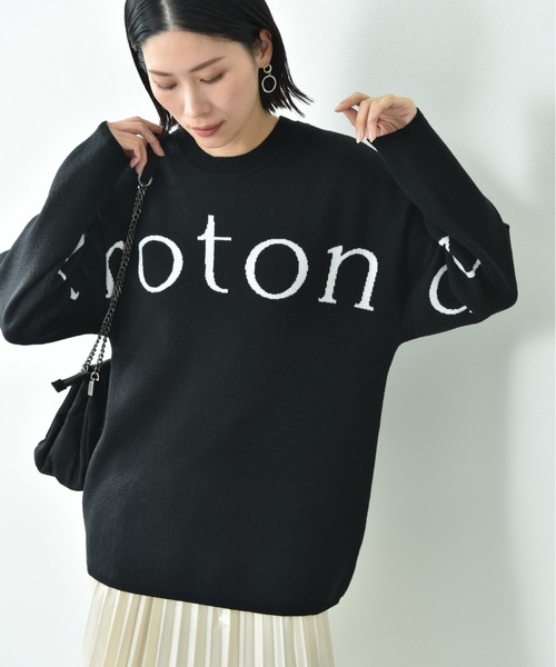 INTERPLANET（インタープラネット）の「ロゴジャガードニットチュニック（ニット/セーター・レディース・ライトグレー/ブラック/オフホワイト・FREE）」の20枚目の写真