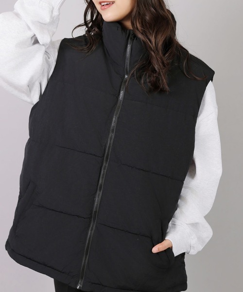 SPINNS（スピンズ）の「ストリート＆ノームコア/フェイクダウンベスト（ダウンベスト・メンズ・ブラック/オフホワイト・L/M）」の13枚目の写真