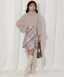 ラメツイードミニスカート