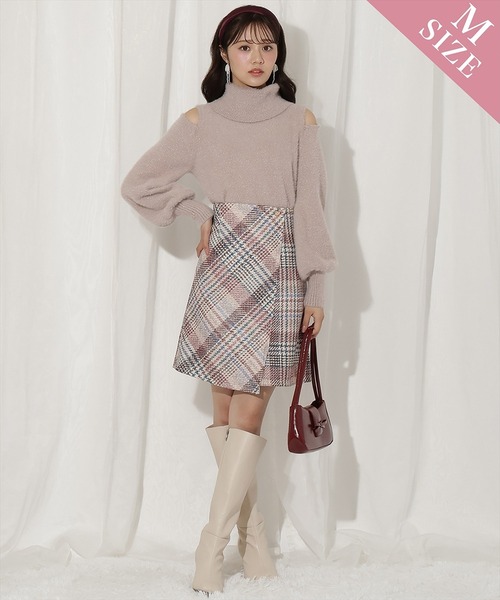 うさぎ様【未使用】ゼチア　ラメツイード　ジャケット・スカート セール】ラメツイードミニスカート（スカート）｜WILLSELECTION