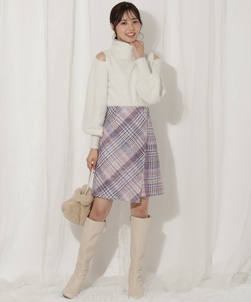 WILLSELECTION（ウィルセレクション）の「ラメツイードミニスカート（スカート・レディース・ブルー系その他/レッド系その他/パープル系その他・SMALL/MEDIUM）」の13枚目の写真