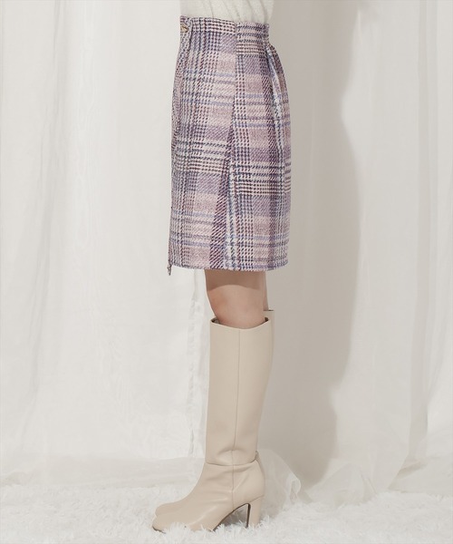 WILLSELECTION（ウィルセレクション）の「ラメツイードミニスカート（スカート・レディース・ブルー系その他/レッド系その他/パープル系その他・SMALL/MEDIUM）」の15枚目の写真