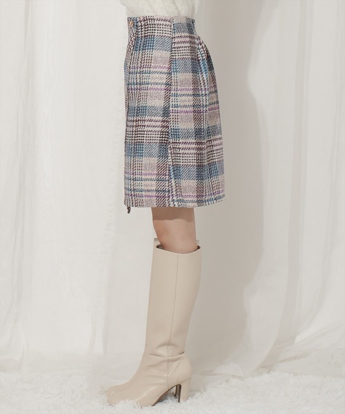 WILLSELECTION（ウィルセレクション）の「ラメツイードミニスカート（スカート・レディース・ブルー系その他/レッド系その他/パープル系その他・SMALL/MEDIUM）」の5枚目の写真