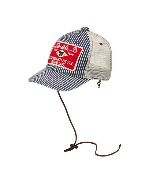 DOUBLE_B(ダブルビー)の「トラッカーキャップ(キャップ・キッズ・ホワイト×ネイビー/イエロー・LL(54-56cm)/L(52-54cm)/M(50-52cm)/S(48-50cm))」の19枚目の写真