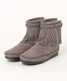 Minnetonka(~lgJ)́yMINNETONKAznC gbv obN Wbp[ HI TOP BACK ZIP BOOTS(u[c)