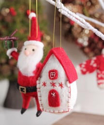 studio CLIP（スタディオクリップ）の「フェルトお家のオーナメント[CHRISTMAS 2024]（インテリア雑貨）」