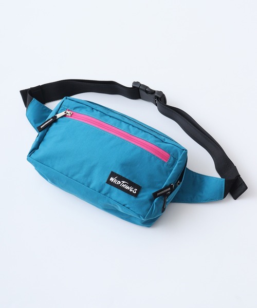 WILD THINGS（ワイルドシングス）の「WILD THINGS ワイルドシングス ウエストバッグ DELFY採用（ボディバッグ/ウエストポーチ・メンズ・ブラック/ターコイズブルー/レッド/パープル・FREE）」の8枚目の写真