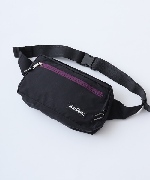 WILD THINGS（ワイルドシングス）の「WILD THINGS ワイルドシングス ウエストバッグ DELFY採用（ボディバッグ/ウエストポーチ・メンズ・ブラック/ターコイズブルー/レッド/パープル・FREE）」の5枚目の写真