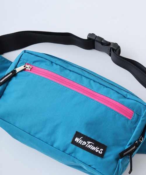 WILD THINGS（ワイルドシングス）の「WILD THINGS ワイルドシングス ウエストバッグ DELFY採用（ボディバッグ/ウエストポーチ・メンズ・ブラック/ターコイズブルー/レッド/パープル・FREE）」の10枚目の写真