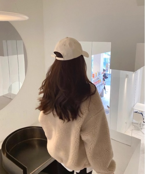 WEGO（ウィゴー）の「WEGO/ボアジップショートジャケット（ブルゾン・レディース・ブラウン/グレー/アイボリー・LARGE/MEDIUM）」の19枚目の写真