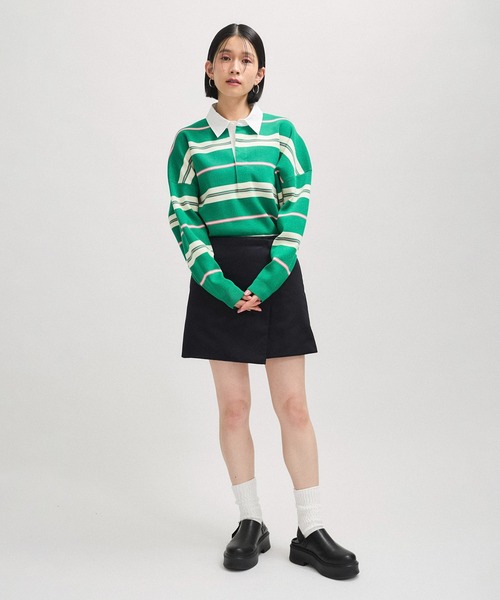 ADAM ET ROPE'（アダムエロペ）の「バルキールーズソックス（ソックス/靴下・レディース・ブラック/オフホワイト・FREE）」の7枚目の写真