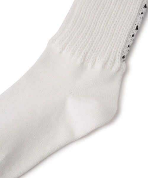 ADAM ET ROPE'（アダムエロペ）の「バルキールーズソックス（ソックス/靴下・レディース・ブラック/オフホワイト・FREE）」の3枚目の写真