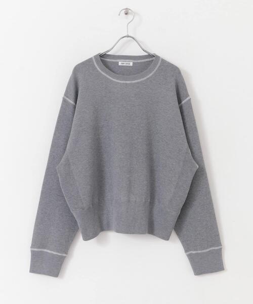 FORK&SPOON（フォークアンドスプーン）の「FORK&SPOON　バイカラーステッチニットプルオーバー（ニット/セーター・レディース・アイボリー/ブラック/グレー系その他・1）」の10枚目の写真