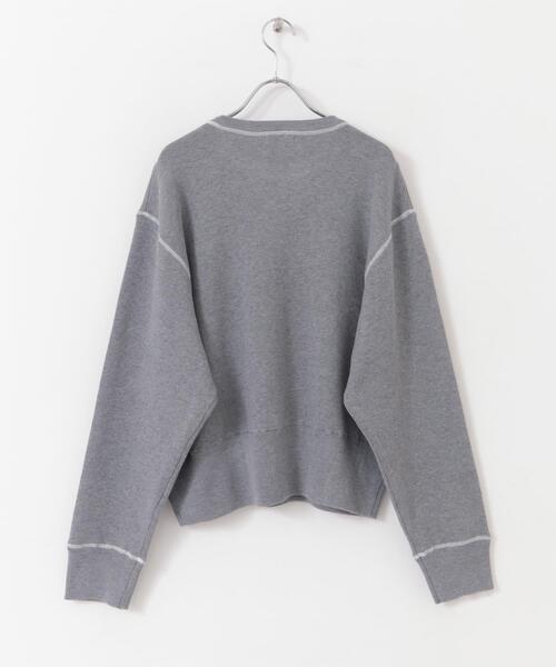 FORK&SPOON（フォークアンドスプーン）の「FORK&SPOON　バイカラーステッチニットプルオーバー（ニット/セーター・レディース・アイボリー/ブラック/グレー系その他・1）」の7枚目の写真