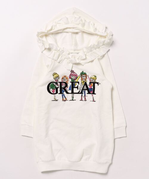 【セール】ﾓﾅﾘｻﾞ ﾜﾝﾋﾟｰｽ（パーカー）｜MONNALISA（モナリザ）