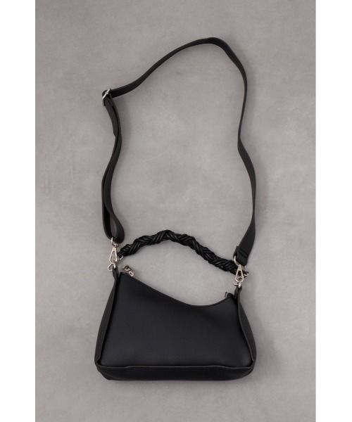 AZUL by moussy（アズールバイマウジー）の「デザインハンドルハンドバッグ（ハンドバッグ・レディース・ブラック/グレイッシュベージュ・FREE）」の6枚目の写真
