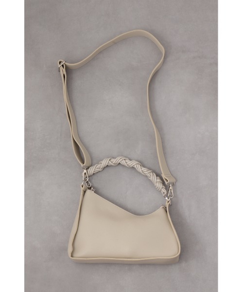 AZUL by moussy（アズールバイマウジー）の「デザインハンドルハンドバッグ（ハンドバッグ・レディース・ブラック/グレイッシュベージュ・FREE）」の15枚目の写真