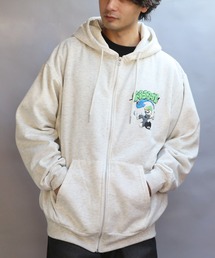 ボーイイラスト発砲ZIPパーカー