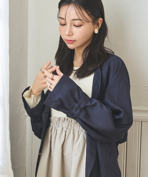 気まぐれ値下げ‼️試着のみの美品♡マイラン白トレンチコート 気まぐれ値下げ‼️試着のみの美品♡マイラン白トレンチコート