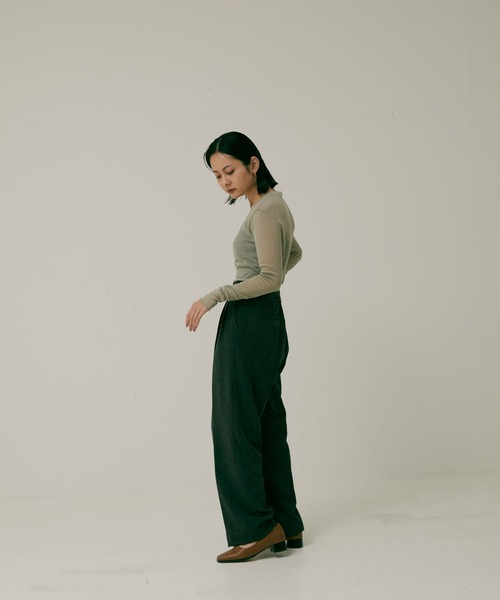 セール】high waist asymmetry pants（スラックス）｜Alia（アリア）の