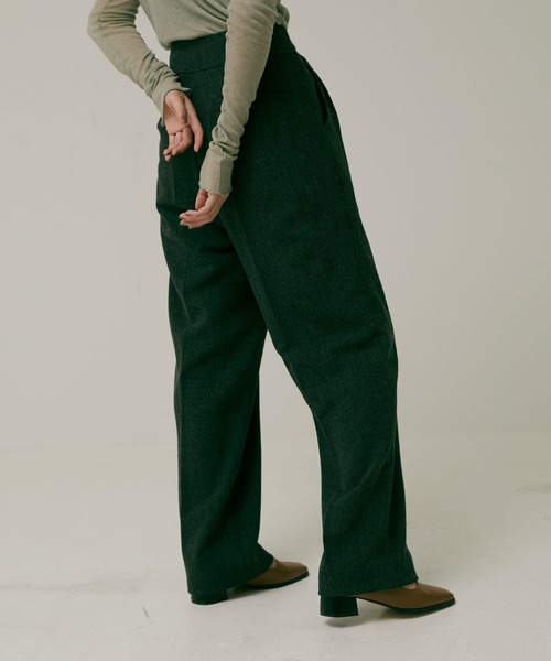 パンツ wide asymmetry pants セール】high waist asymmetry pants（スラックス）｜Alia（アリア）の