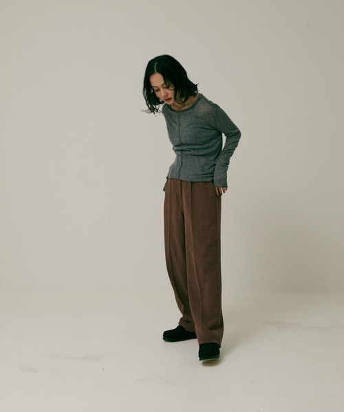 セール】high waist asymmetry pants（スラックス）｜Alia（アリア）の