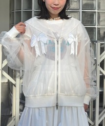 Candy Stripper | TULLE SHEER SAILOR ブラウス(ブルゾン)