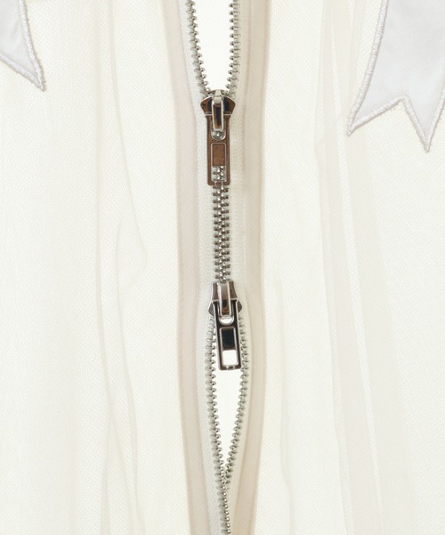 ジャケット・アウター TULLE SHEER SAILOR BLOUSON セール】TULLE SHEER SAILOR ブラウス（ブルゾン）｜Candy