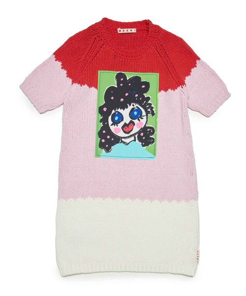 MARNI(マルニ)の「MARNI(マルニ)Kids & Junior グラフィック半袖ワンピース(ワンピース・キッズ・ライトピンク/ブルー系その他・14Y/10Y/12Y)」の1枚目の写真