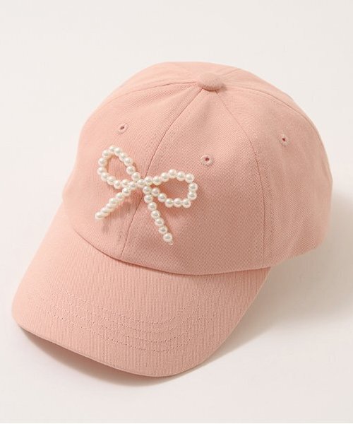 セール】パール調リボン付きキャップ（キャップ）｜Lycee mine