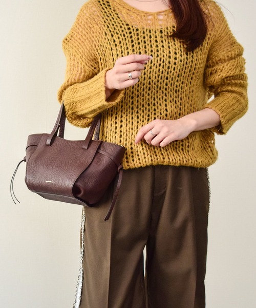 LORISTELLA】レザーミニトートバッグ(Q56504)（トートバッグ