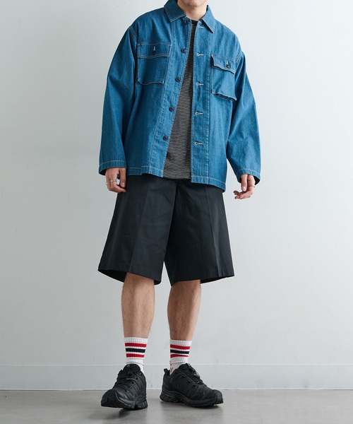 セール】【Dickies】TCツイル/デニムハーフパンツ ショーツ 5222-8400