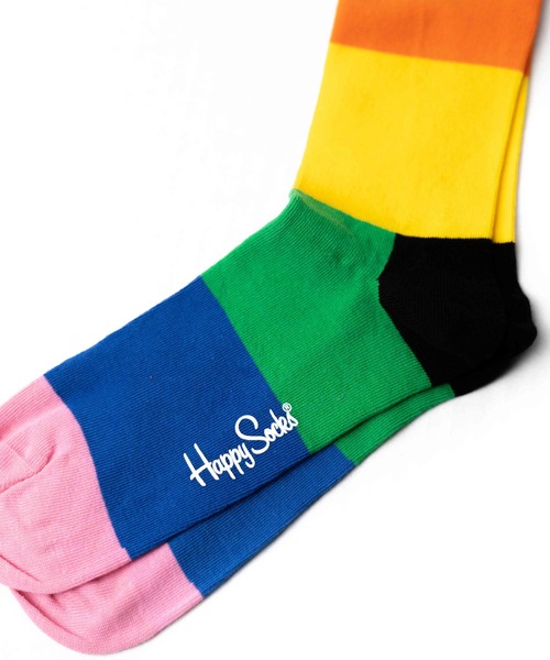 Happy Socks(ハッピーソックス)の「◆HAPPY SOCKS◆パネルボーダーデザインソックス(ソックス/靴下・メンズ・その他・MEDIUM/SMALL)」の2枚目の写真