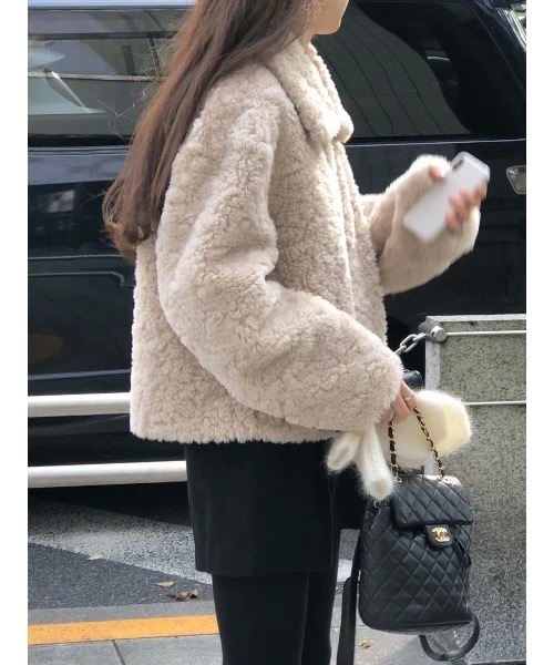 SALTMINT（ソルトミント）の「《韓国ファッション》poodle fur jacket