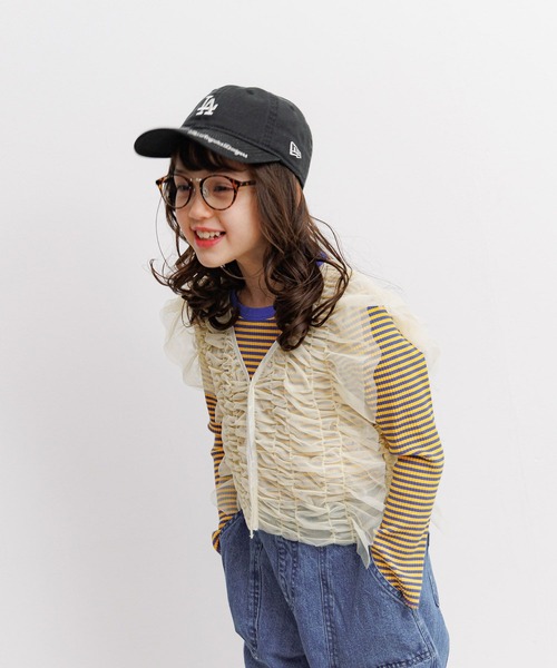 BAYFLOW（ベイフロー）の「[別々に着用可☆]チュールベスト付きボーダーTシャツ(KIDS)（Tシャツ/カットソー・キッズ・ブラック/パープル/ブルー・110cm/120cm/130cm/140cm/150cm）」の9枚目の写真