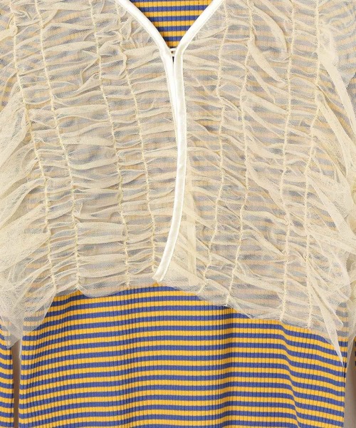 BAYFLOW（ベイフロー）の「[別々に着用可☆]チュールベスト付きボーダーTシャツ(KIDS)（Tシャツ/カットソー・キッズ・ブラック/パープル/ブルー・110cm/120cm/130cm/140cm/150cm）」の22枚目の写真