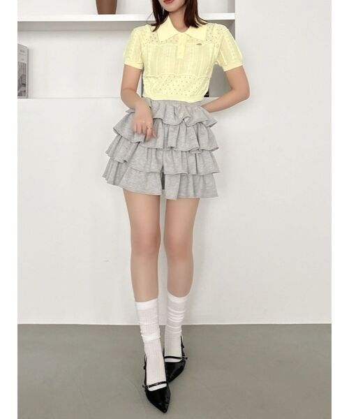 dazzlin(ダズリン)の「フリルミニスカートⅢ(スカート・レディース・グレー/オフホワイト・SMALL/MEDIUM)」の18枚目の写真