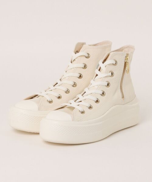 CONVERSE(コンバース)の「CONVERSE コンバース AS LIGHT PLTS II Z HI オールスター ライト PLTS II Z HI 31314302 ECRU(スニーカー・レディース・ホワイト・6h/4h/5h/3h/4/5/7/7h)」の1枚目の写真