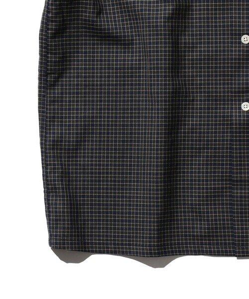 BEAMS PLUS(ビームスプラス)の「ウォッシャブル ウール チェック オープンカラー シャツ(シャツ/ブラウス・メンズ・グリーン/ブルー・M/S/L)」の8枚目の写真