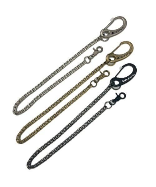 Dickies（ディッキーズ）の「■Dickies（ディッキーズ）■カラビナフック/ウォレットチェーン（ウォレットチェーン・メンズ・ブラック/シルバー/ゴールド・FREE）」の4枚目の写真