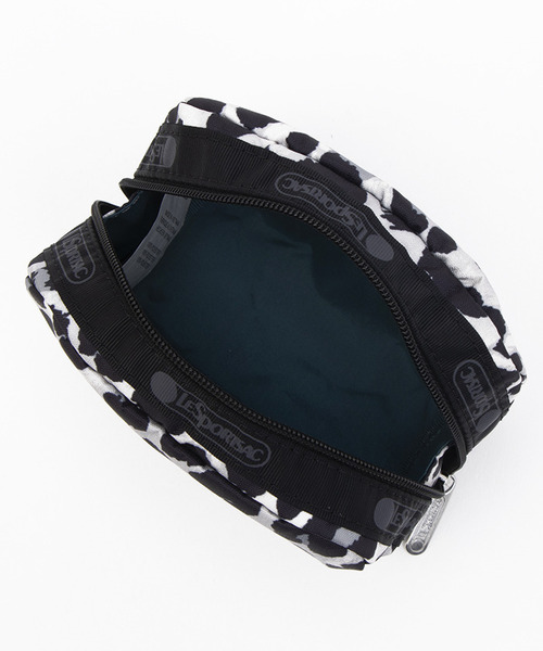 LeSportsac（レスポートサック）の「SQUARE COSMETIC ニュートラルレオパード（ポーチ・レディース・グレー・FREE）」の5枚目の写真